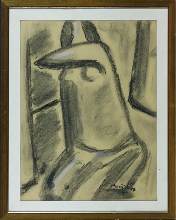 Ferruccio Bortoluzzi (1920-2007) Senza titolo, 1945 Tecnica mista su carta cm...