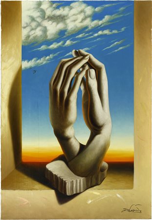 Davide Nunziante (1979) Enigma, 2003 Olio su tela cm 100x70 Firma in basso a...