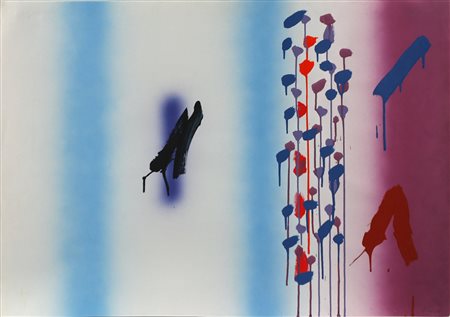 Ennio Finzi (1931) Senza titolo, 1987 Tecnica mista su cartoncino cm 70x100...