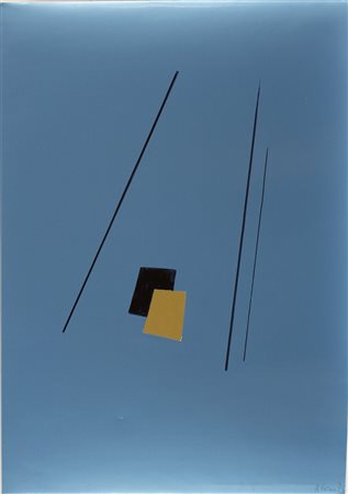 Arturo Vermi (1928-1988) Senza titolo, 1972 Tecnica mista e collage su carta...