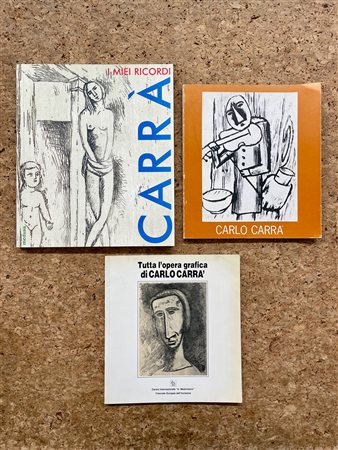 CARLO CARRÀ - Lotto unico di 3 cataloghi