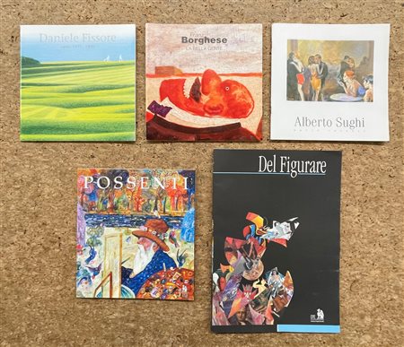 ARTISTI FIGURATIVI ITALIANI - Lotto unico di 5 cataloghi