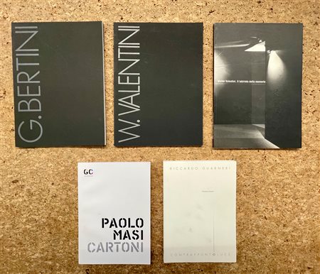 ARTISTI ITALIANI DEL DOPOGUERRA - Lotto unico di 5 cataloghi