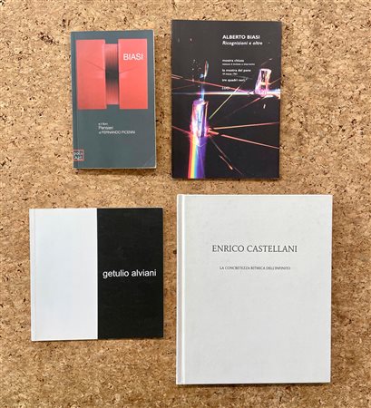 ENRICO CASTELLANI, GETULIO ALVIANI E ALBERTO BIASI - Lotto unico di 4 cataloghi