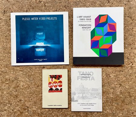 GIUSEPPE CAPOGROSSI, TANO FESTA E FABRIZIO PLESSI - Lotto unico di 4 cataloghi