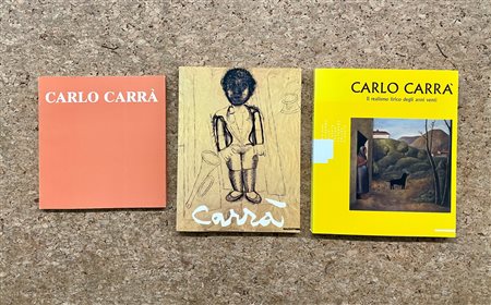 CARLO CARRÀ - Lotto unico di 3 cataloghi