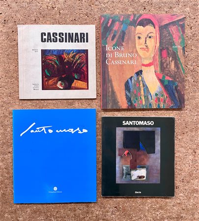 GIUSEPPE SANTOMASO E BRUNO CASSINARI - Lotto unico di 4 cataloghi