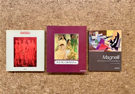 ALBERTO MAGNELLI, SCUOLA ROMANA E ALIGI SASSU - Lotto unico di 3 cataloghi