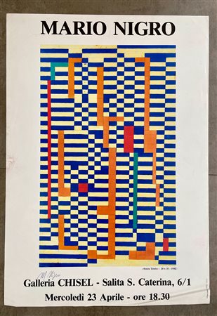 GIANNI PIACENTINO E MARIO NIGRO - Lotto unico di 2 locandine, di cui una autografata