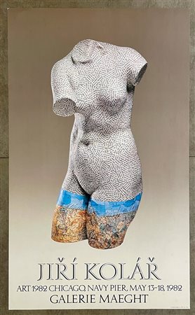 JIŘÍ KOLÁŘ E PAUL JENKINS - Lotto unico di 2 locandine