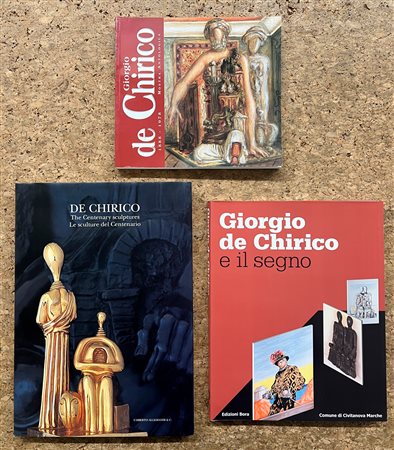 GIORGIO DE CHIRICO - Lotto unico di 3 cataloghi
