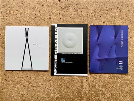AGOSTINO BONALUMI E PAOLO COTANI - Lotto unico di 3 cataloghi