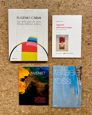 EUGENIO CARMI E RAFFAELE ROSSI - Lotto unico di 4 cataloghi