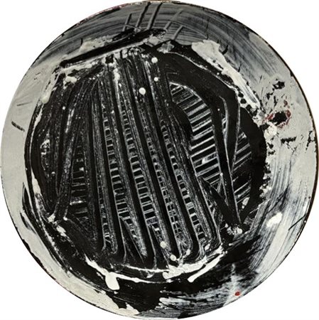 SCANAVINO EMILIO GENOVA (GE) 1922 Senza titolo Olio su metallo 24,00x24,00...