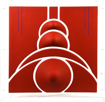 BASSANI ANDREA MARTINENGO (BG) 1954 Composizione .Acrilico su tela sagomata...