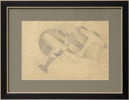 Giulio D’Anna, Senza titolo, 1934, matita su carta, cm 33x22,8, opera...