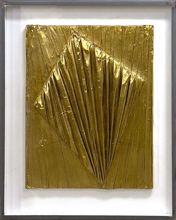 Umberto Mariani, Forma celata, 2008, acrilico su piombo inciso, cm 42x33,...