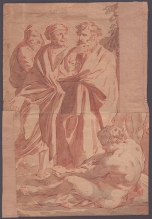 Studio di quattro figure, scuola emiliana del XVII secolo