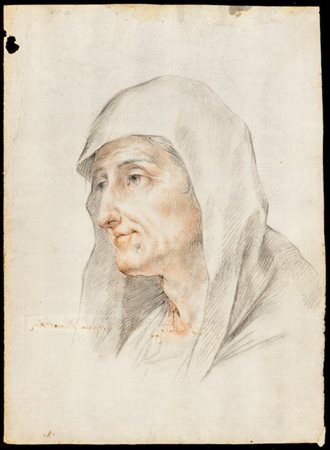 Ritratto di donna anziana (studio per Sant'Anna?), artista toscano, inizi XVIII secolo