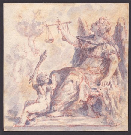Allegoria della Giustizia, scuola romana, XVIII secolo