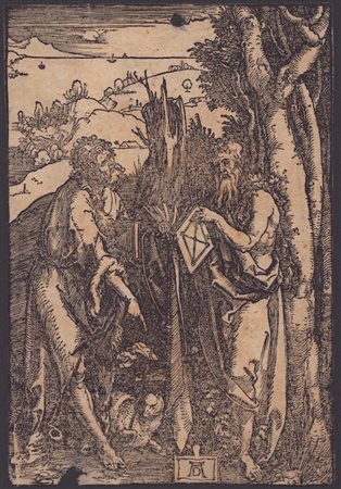 Albrecht Dürer (1471-1528). San Giovanni Battista con Sant'Onofrio