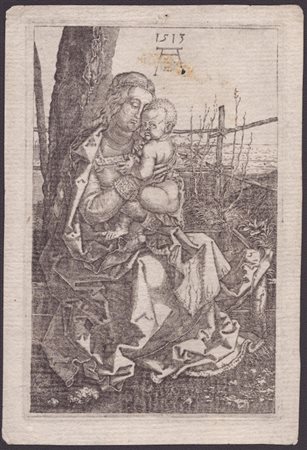 Albrecht Dürer (copia da) (1471-1528). Madonna col Bambino