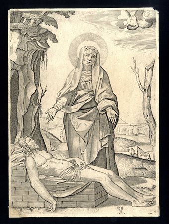 Marcantonio Raimondi (copia da) (c. 1480-1534). Pietà