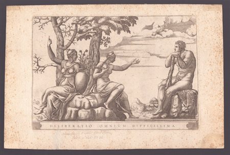 Adamo Scultori (1530-1585). Ercole al bivio