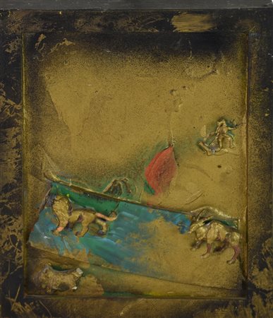 Giosetta Fioroni (1932) ANIMALIA, 1996 tecnica mista su tavola, cm 25x18,5...