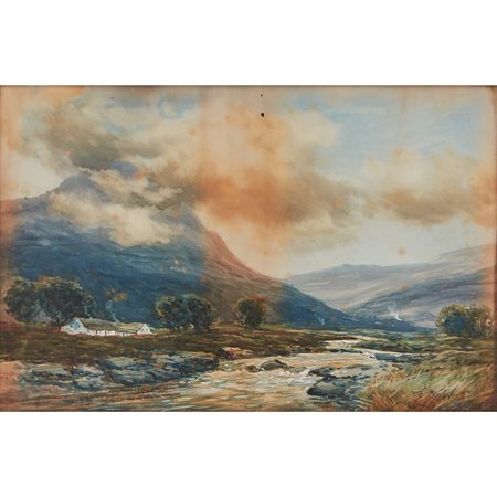 PITTORE DEL XX SECOLO, Acquarello su carta