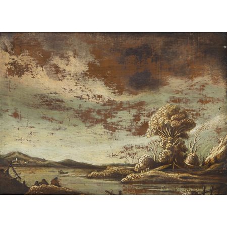 PITTORE NORD EUROPEO DEL XIX SECOLO, Olio su tavoletta