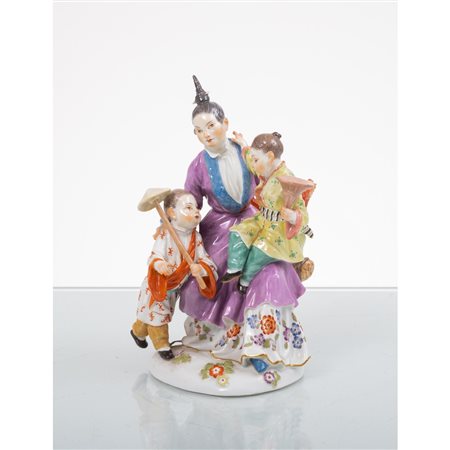 MANIFATTURA DI MEISSEN DEL XIX SECOLO, Gruppo in porcellana