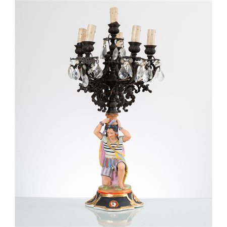 MANIFATTURA FRANCESE DEL XIX SECOLO, Candelabro
