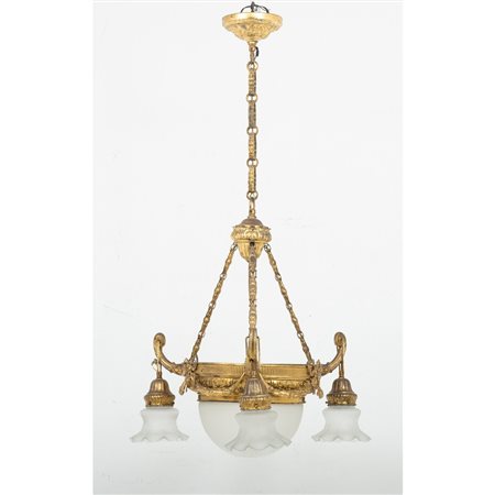 MANIFATTURA SICILIANA DEI PRIMI DEL '900, Lampadario