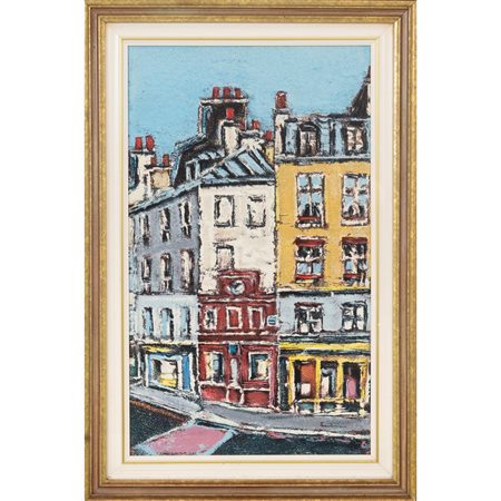 ORFEO TAMBURI, Parigi-Rue Duphot, Serigrafia su tela a colori