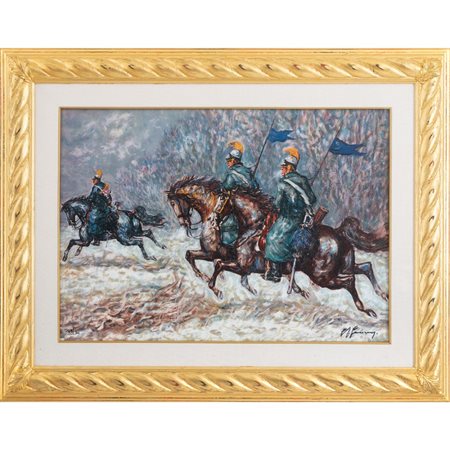 GIOVAN FRANCESCO GONZAGA, Serigrafia su tela