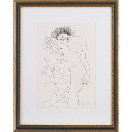 ERCOLE PIGNATELLI, Nudo femminile, Incisione