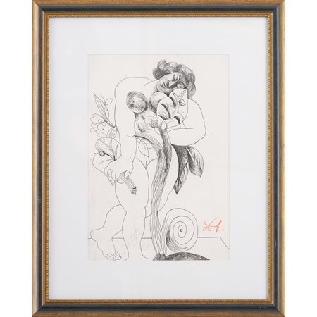 ERCOLE PIGNATELLI, Figura femminile, Incisione