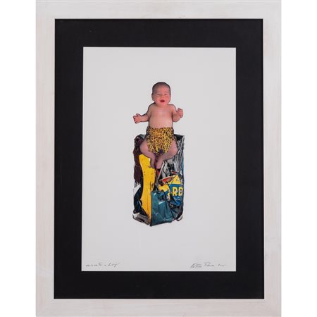 VETTOR PISANI, Senza titolo, Tecnica mista su carta