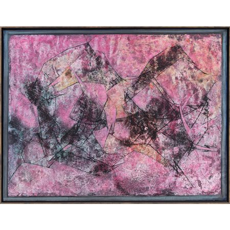 SALVATORE PROVINO, Olio su carta applicata su tela