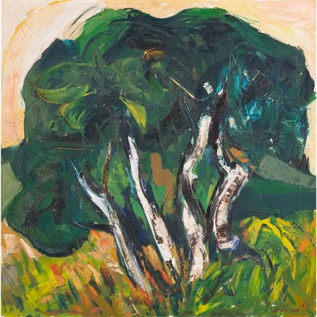 SALVATORE PROVINO, Albero, Olio su tela