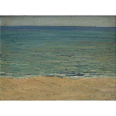 PIPPO RIZZO, Paesaggio, Olio su tavola