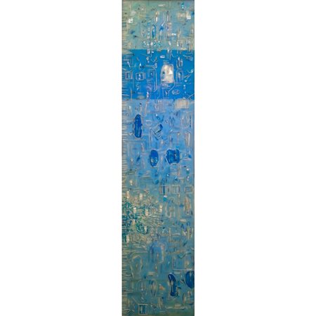 MICHELE CANZONERI, Pannello scultura vetro soffiato e resina