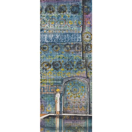 BRUNO CARUSO, Porta orientale, Tecnica mista su carta