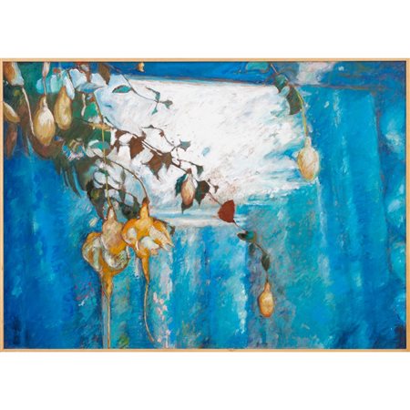 LUCIA RAGUSA, Sulla veranda, Olio su tavola