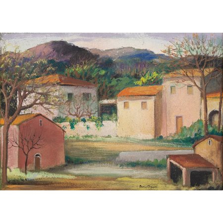 PAOLO TOSCHI, Olio su masonite