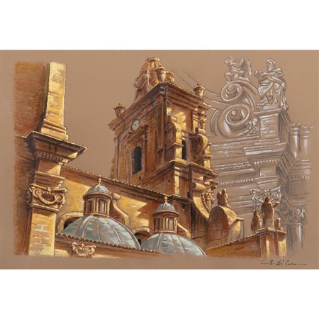 GIROLAMO DI CARA, Ragusa, Tecnica mista su carta