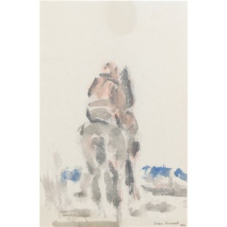IVAN KURACH (1909 - 1968) 
Figura a cavallo - 1942