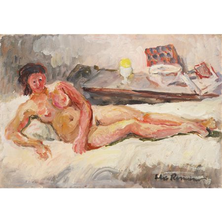Elio Romano (Trapani 1909-Catania 1996)  - Nudo di donna