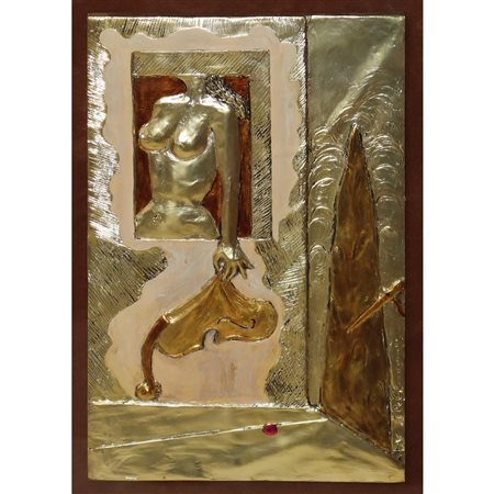 Salvador Dalì (Spanish 1904-1989)  - Strumento masochista, riproduzione opera di Dalì